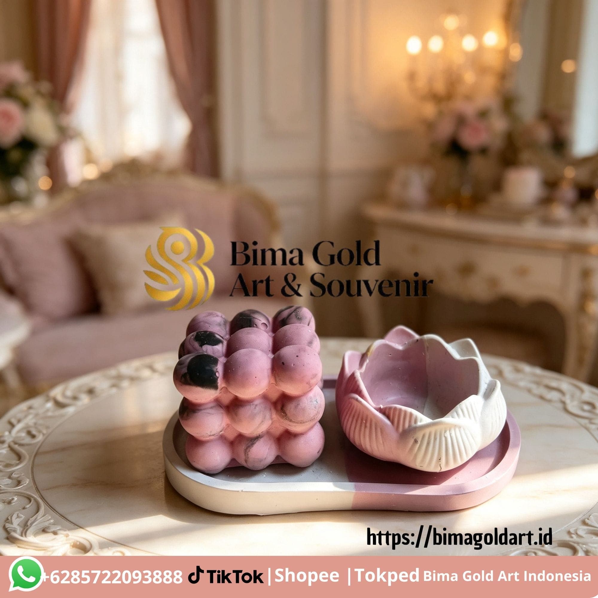 One Set Decoration Pink Series